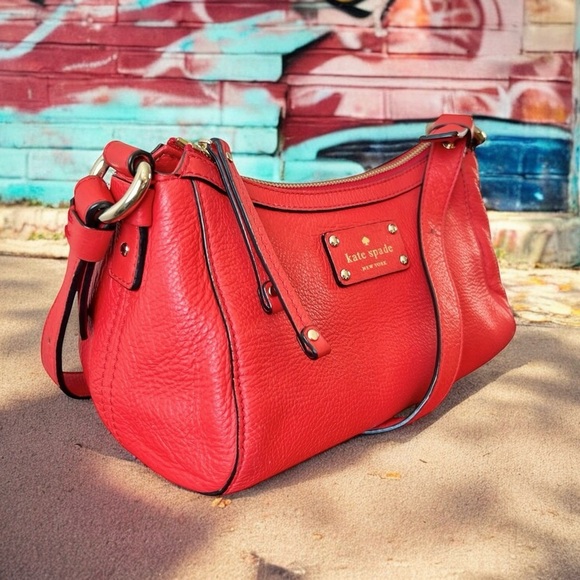 Kate Spade Berkshire Road Gabriella Red Currant
Pebbled Leather Crossbody - Picture 2 of 9